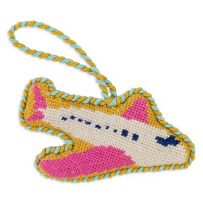 Airplane Needlepoint Ornament