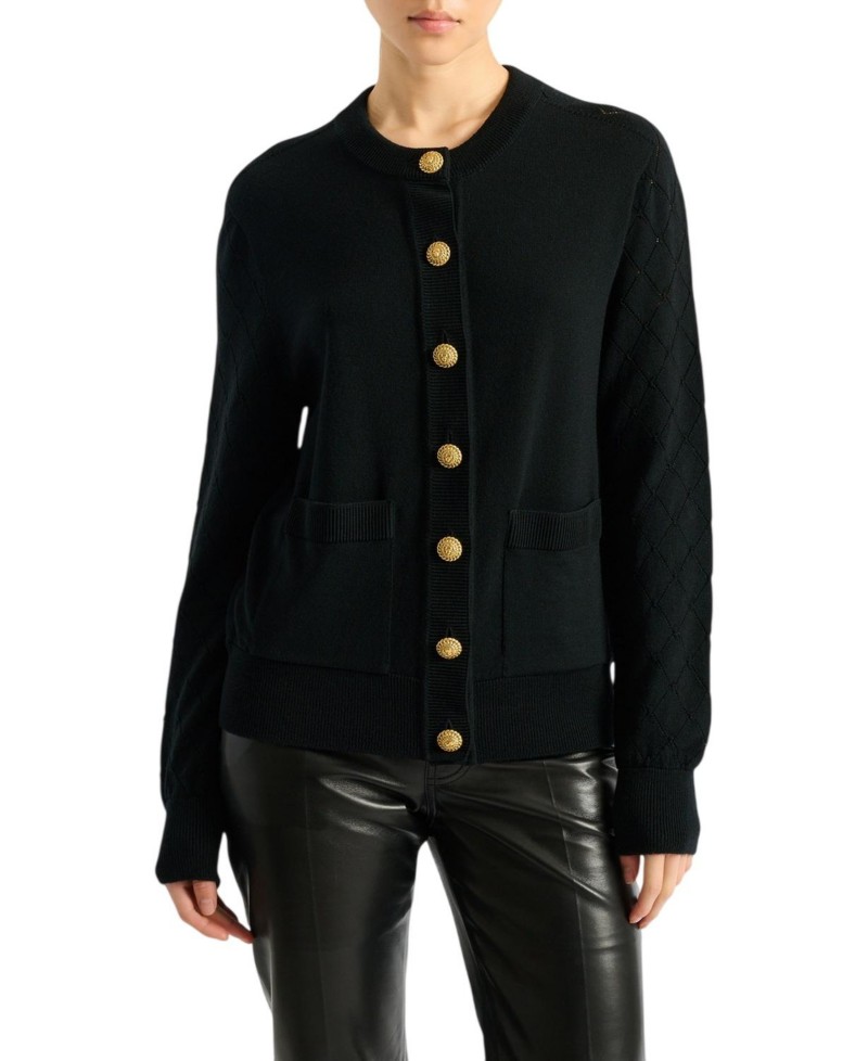 Balmain Knit Cardigan in Black