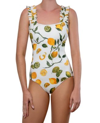  Natalie Ruffle One-Piece Swimsuit