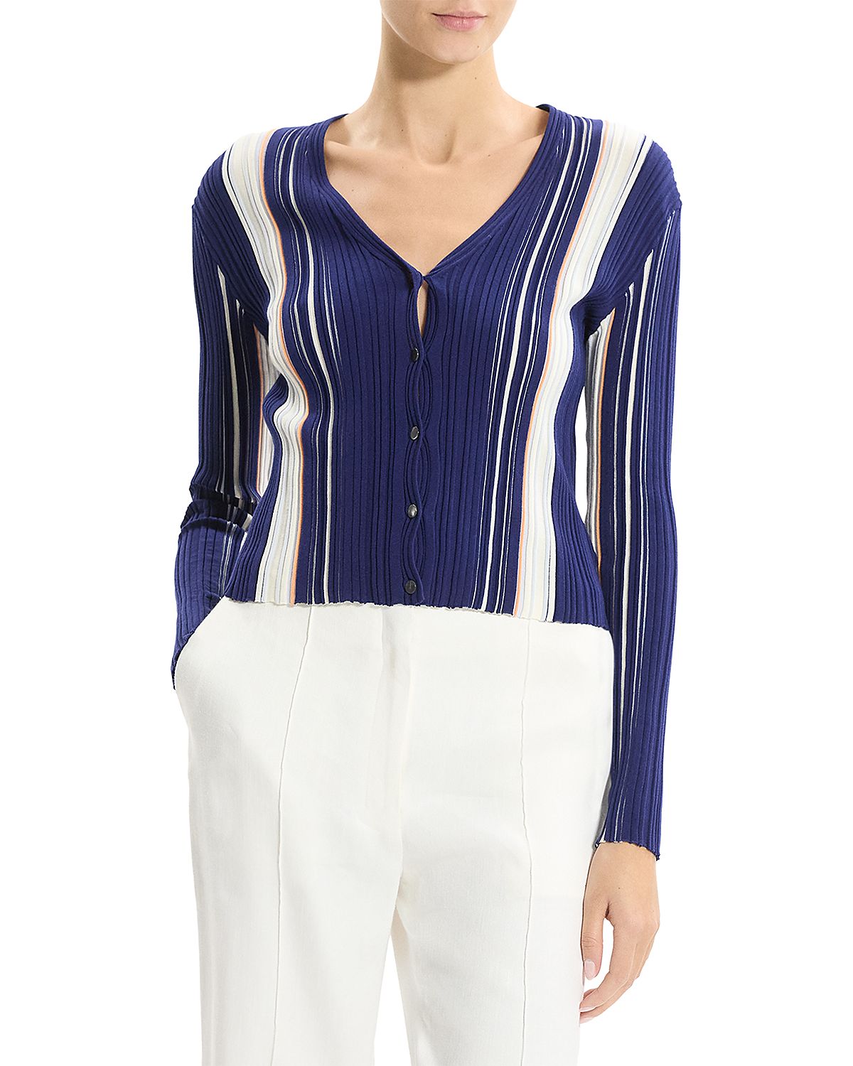 Theory Ribbed Cardigan