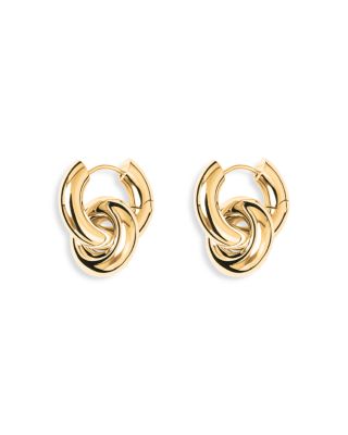 Esther Ring Charm Hoop Earrings