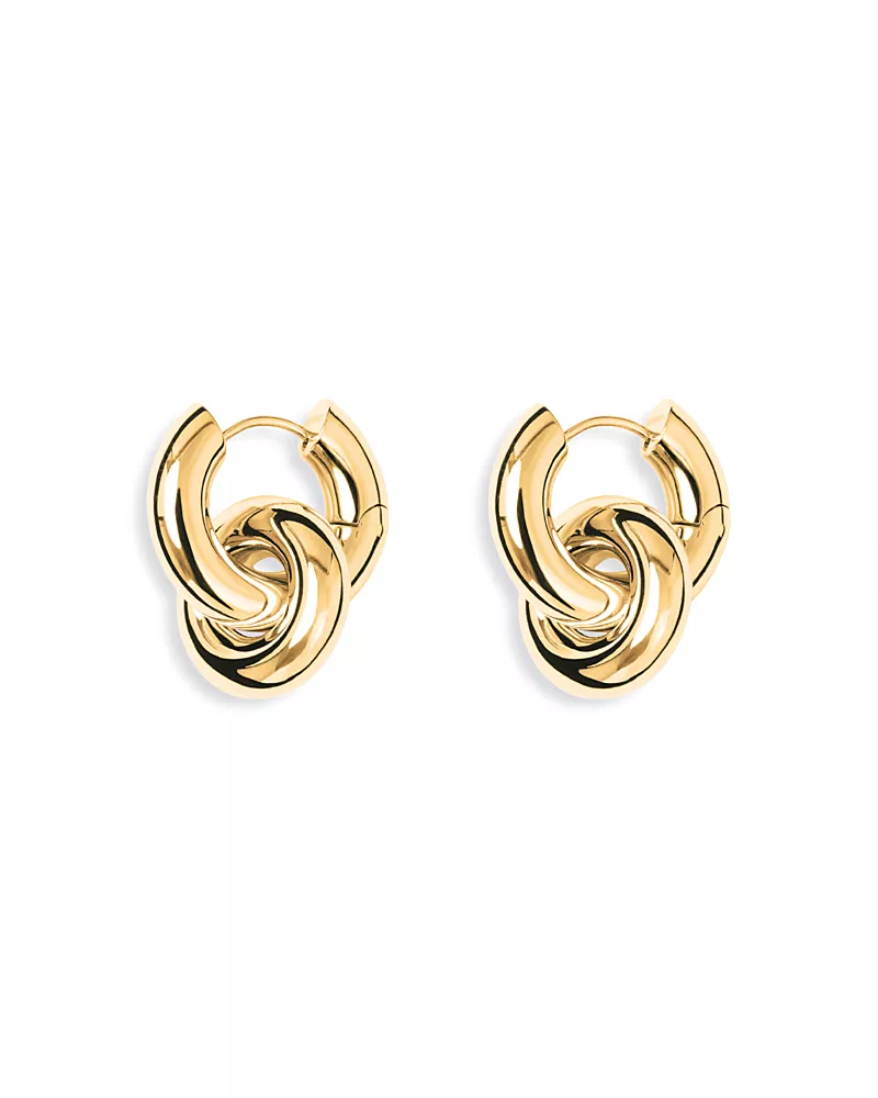 Lie Studio Esther Ring Charm Hoop Earrings