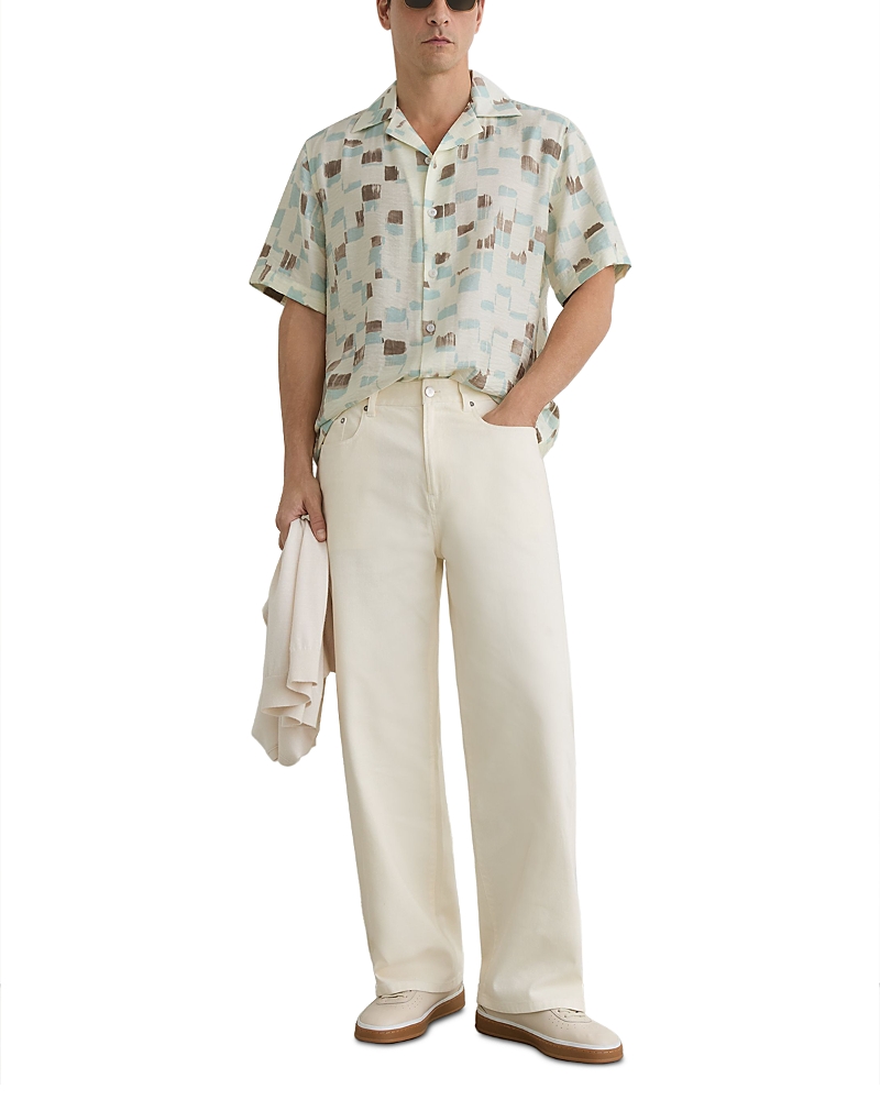 Reiss Vespucci Short Sleeve Patterned Shirt