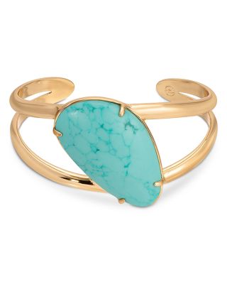 Desert Tide Stone Openwork Cuff Bracelet 