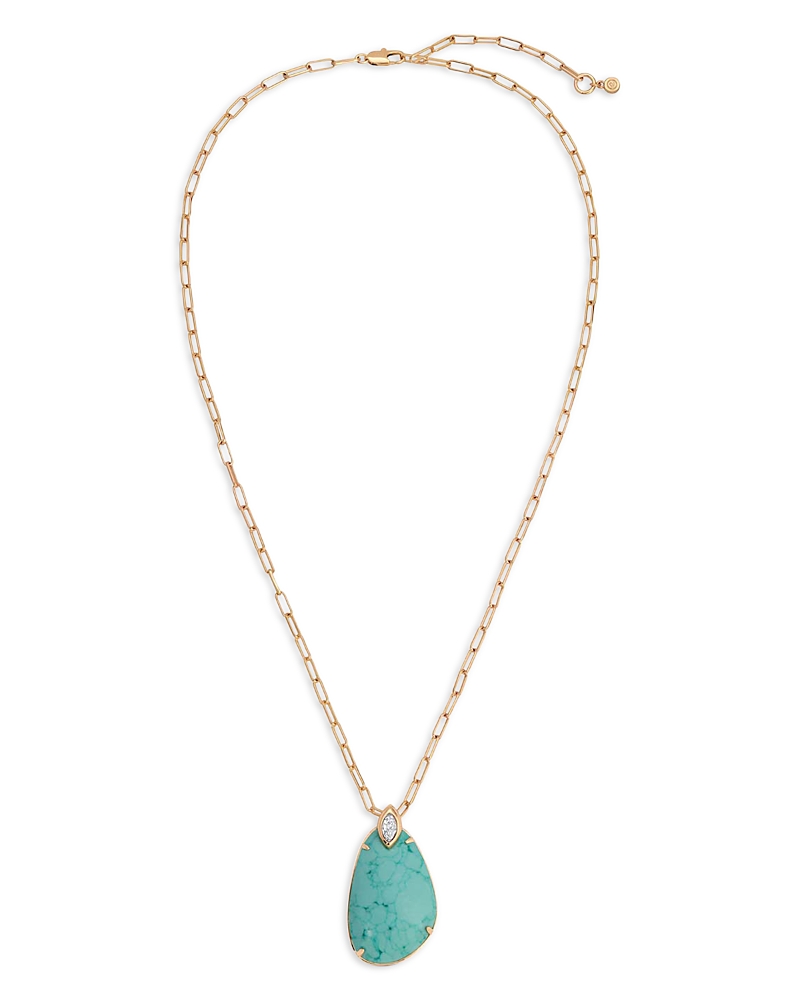 Ettika Majestic Cubic Zirconia & Stone Pendant Necklace, 30