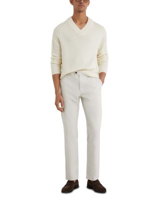 Dobby Tailored Fit Pique Chino Trousers