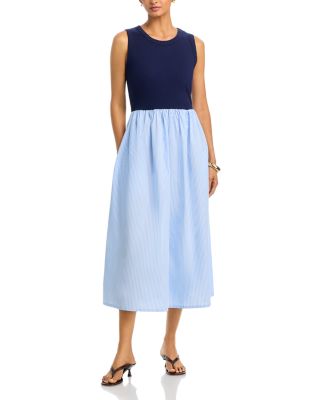 Mixed Media Midi Dress
