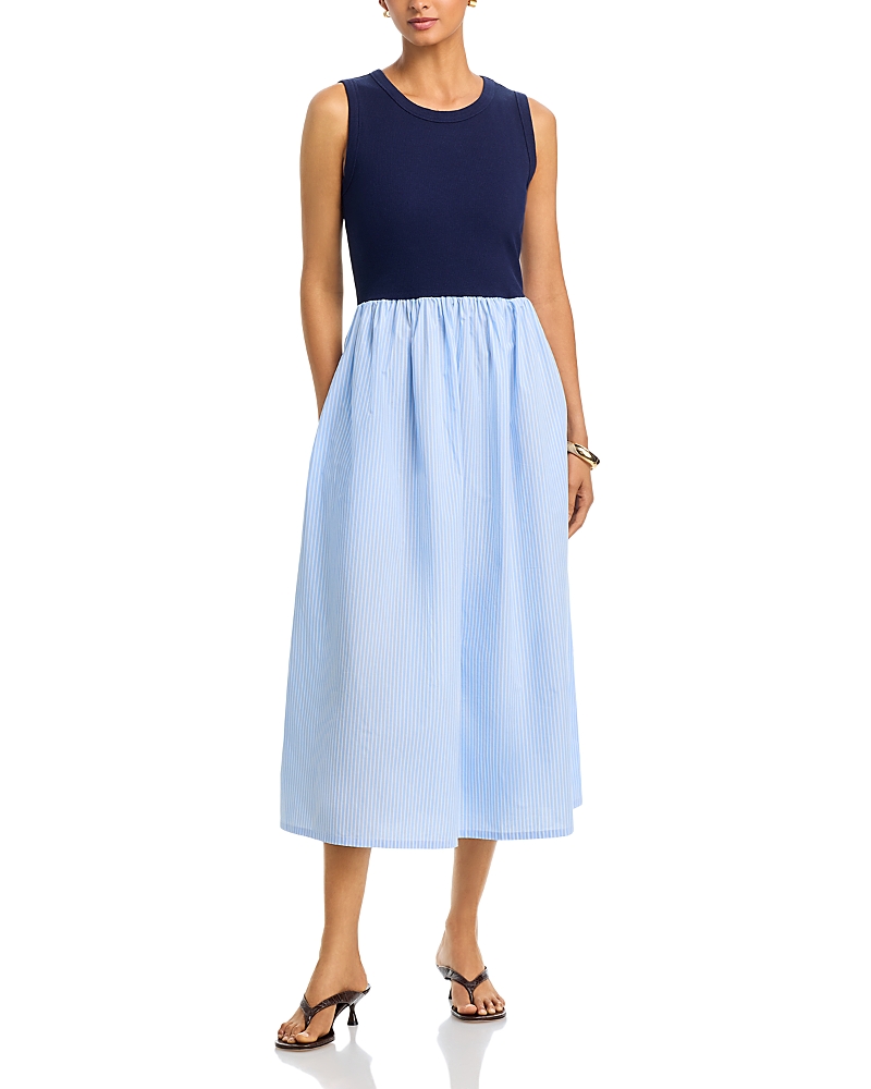 Single Thread Mixed Media Midi Dress