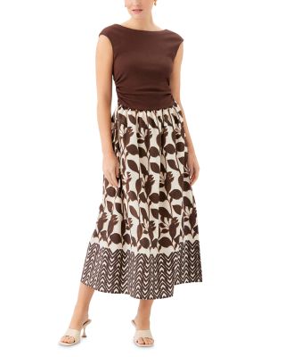 Carina Long Contrast Dress