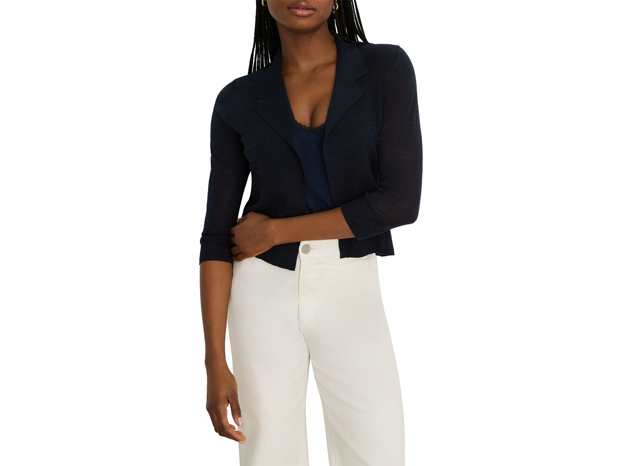Featherknit Collared Sweater — Image 5