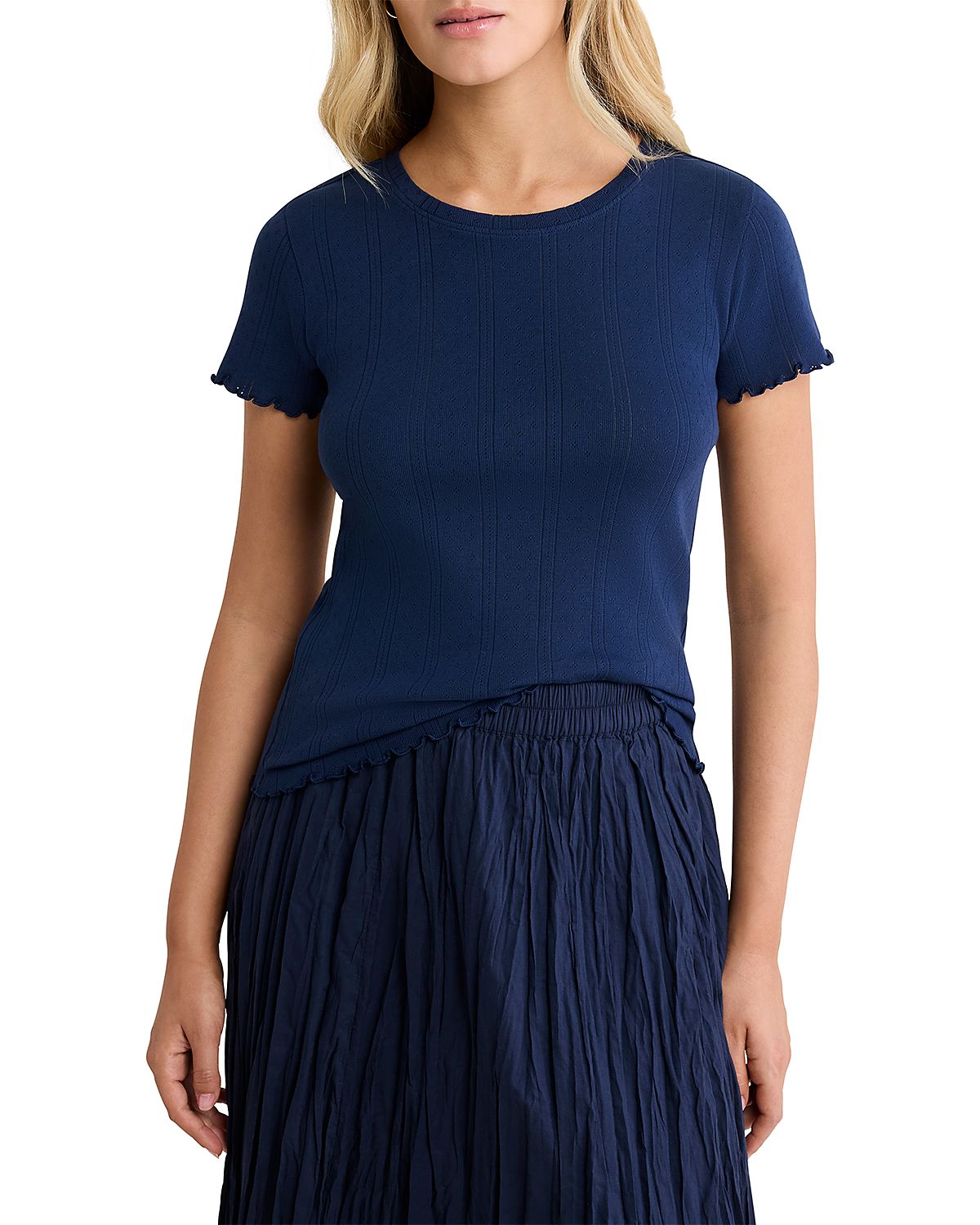 Nic+Zoe Pointelle Rib Georgia Tee