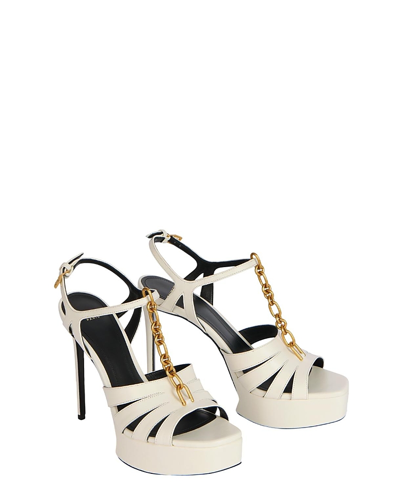 Balmain Women's Sync Platform Sandals in Smooth Leather