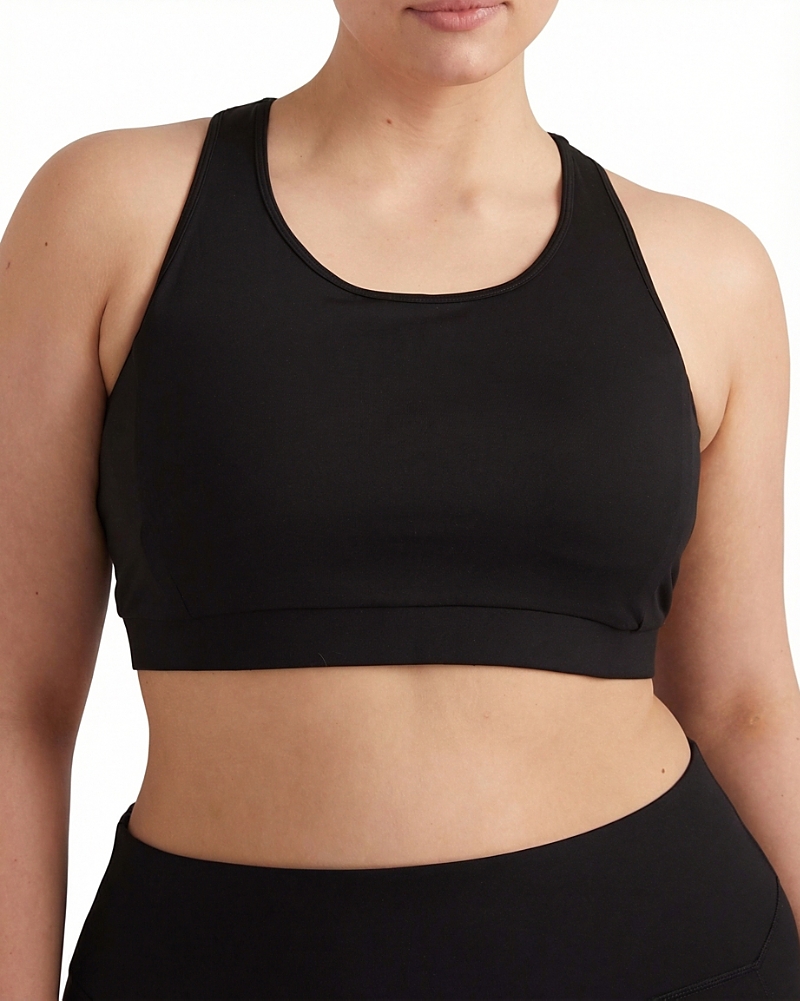 Universal Standard Women's Plus Next-to-Naked Racerback Sports Bra