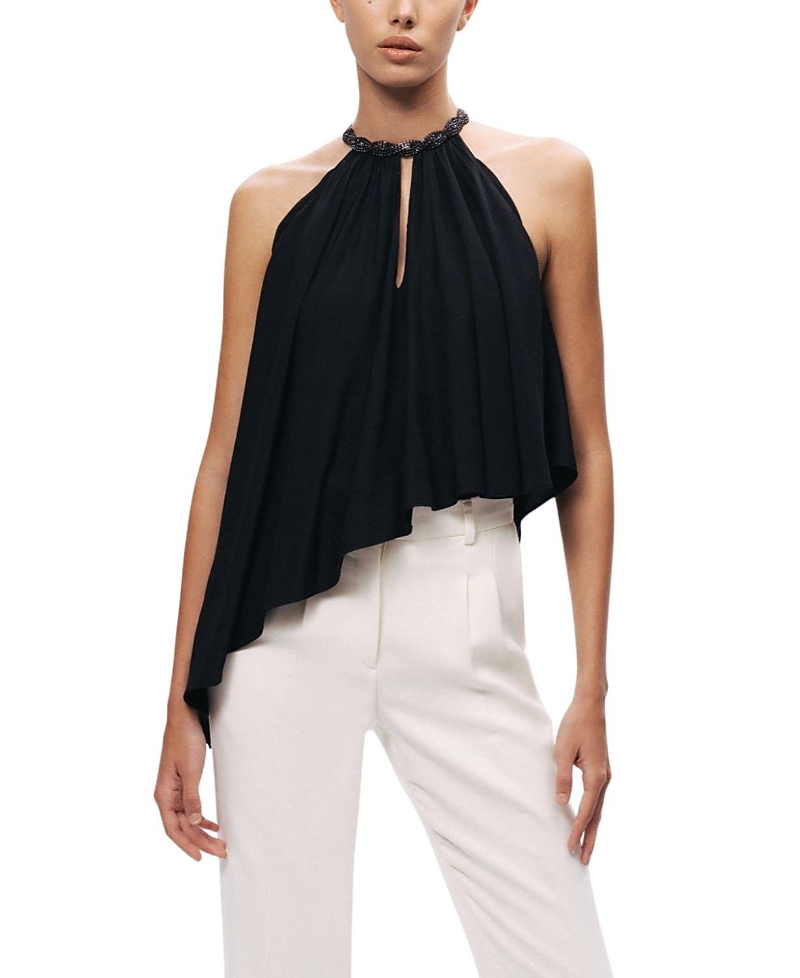 Nocturne Embellished Halter Blouse