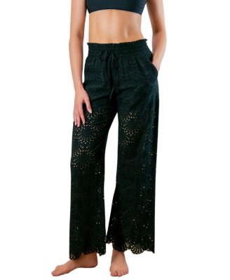  Dana Pull On Shell Eyelet Coverup Pant