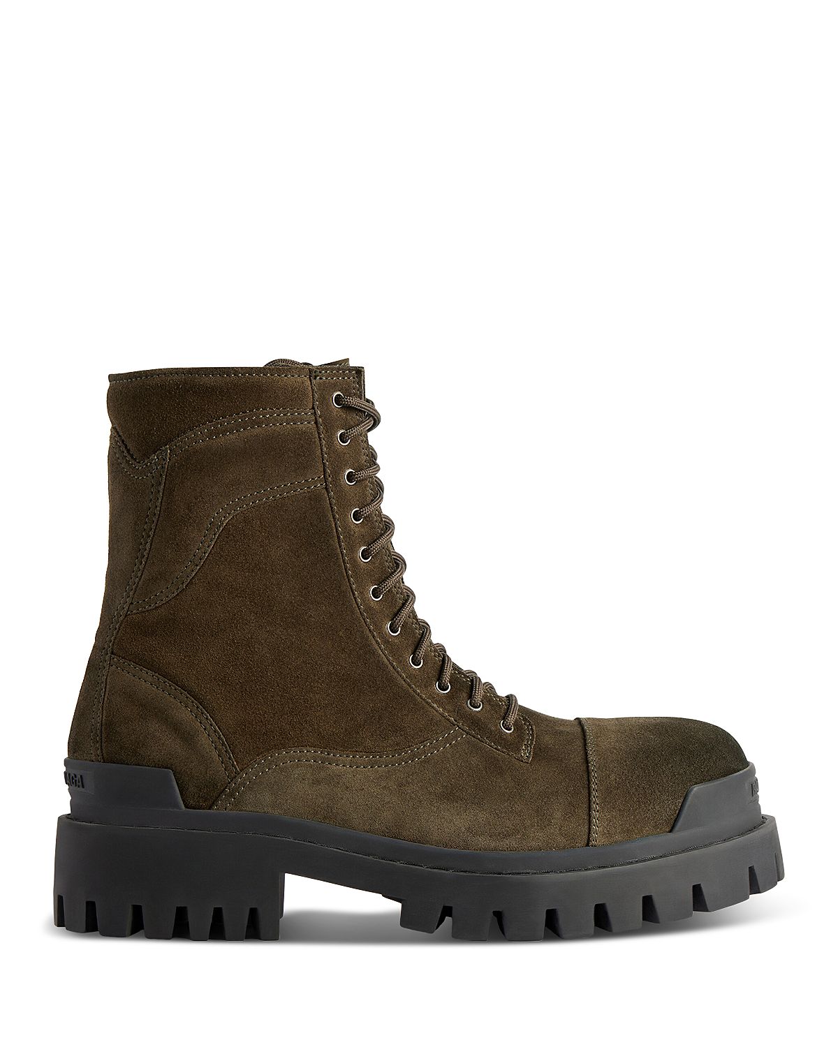 Balenciaga Men's Waxed Suede Boots