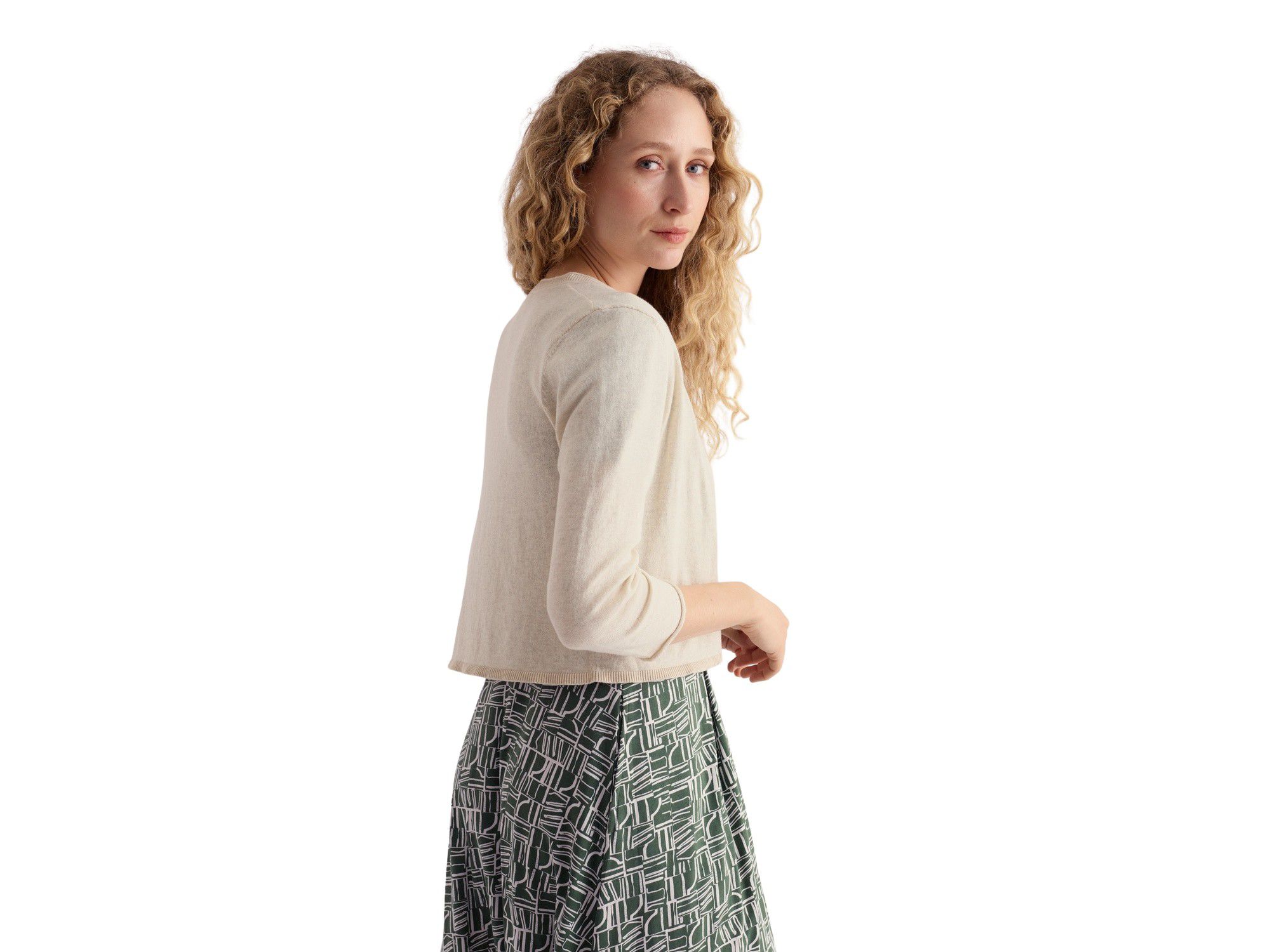 Vanessa Open Front Knitted Cardigan — Image 3