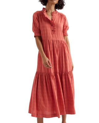 Seasalt Cornwall Feather Star Tiered Midi Dress