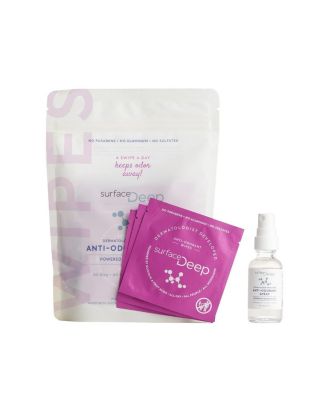  Home and Away TSA Deodorant Anti-Odorant Wipes and Travel Spray Kit