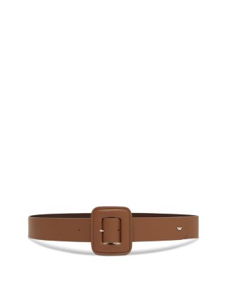 Weekend Max Mara Wkabrio Leather Belt In Brown