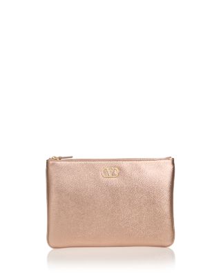 VLogo Medium Leather Pouch