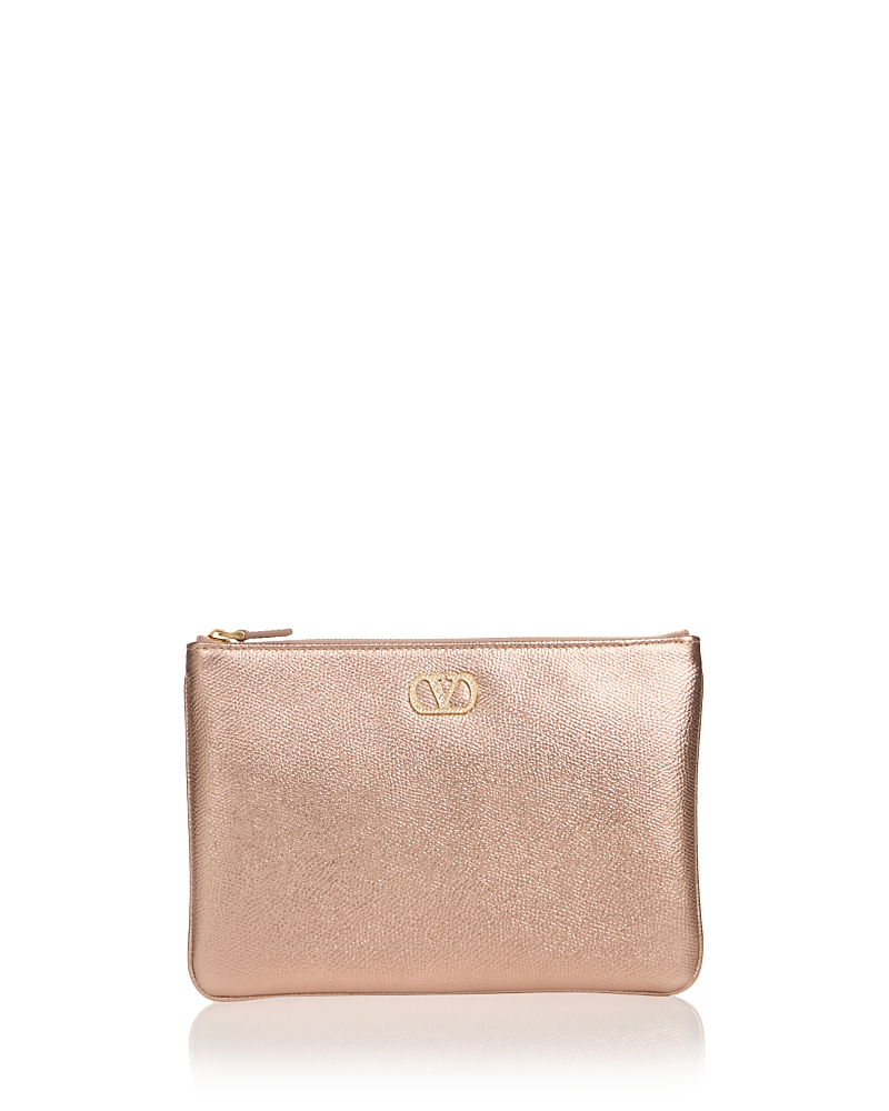 Valentino Garavani VLogo Medium Leather Pouch