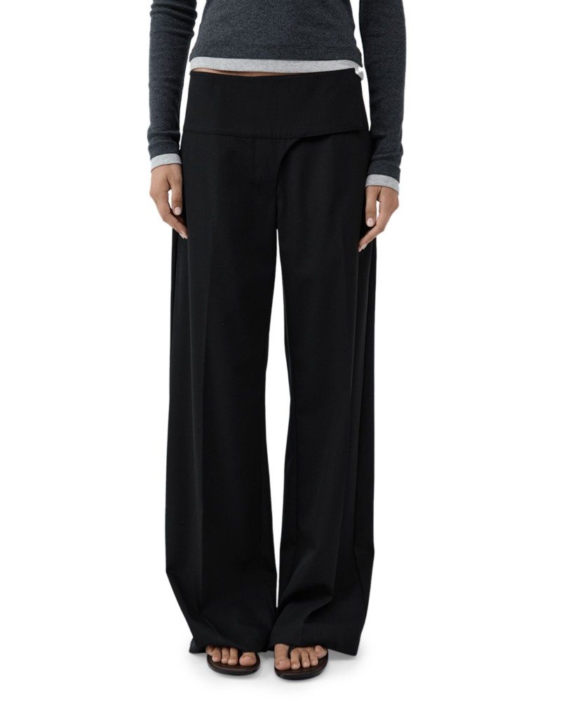 St. Agni Wide Leg Pants in Black