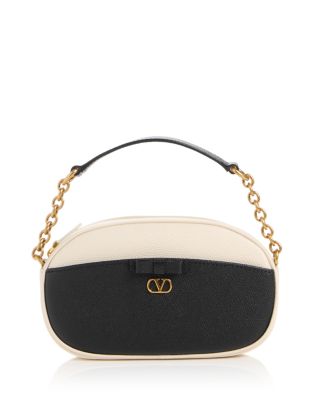 VLogo Mini Bow Leather Bag