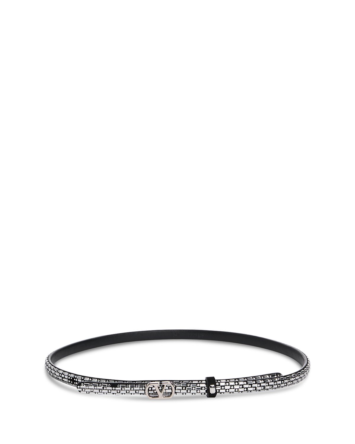Valentino Garavani Women's VLogo Embellished Leather Belt