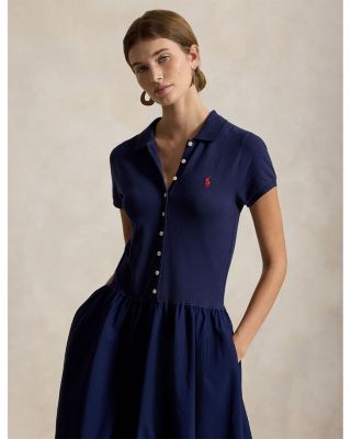 cotton mesh polo dress save your wishlist polo ralph lauren Polo Ralph Lauren Cotton Mesh Short-Sleeve Polo Dress