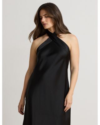 black & bronze metallic fringe francie short sleeve maxi dress Baltic Born Womens Leslie Velvet | + Crafted from a comfortable Modern Black Vanity Table Size:XS(4) Size (Clothing)_M