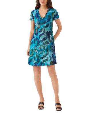 Short Sleeve Jacquard Dress
