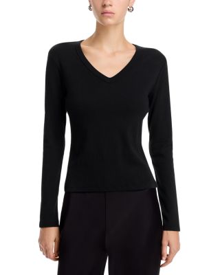 Nando Slim Long Sleeve V Neck Top