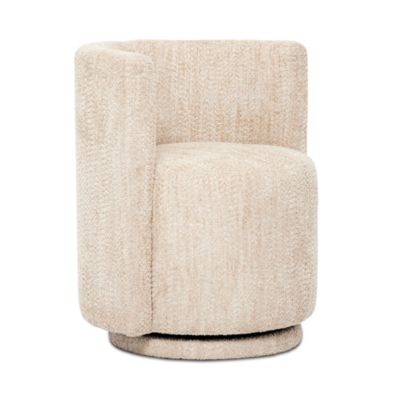 Interlude Home Willa Swivel Lounge Chair In Blue