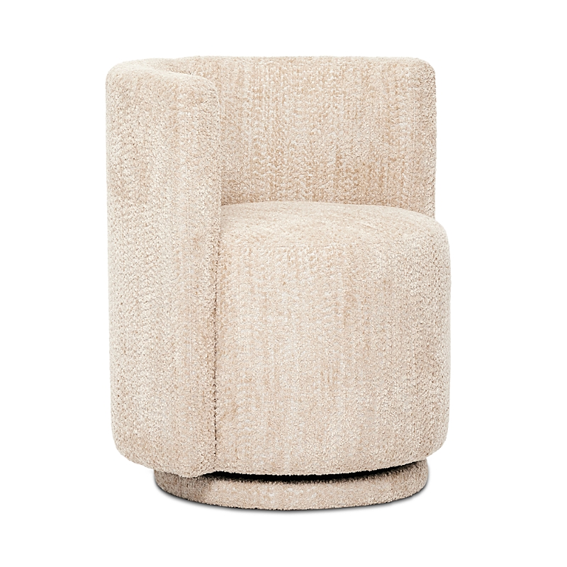 Interlude Home Willa Swivel Lounge Chair In Blue