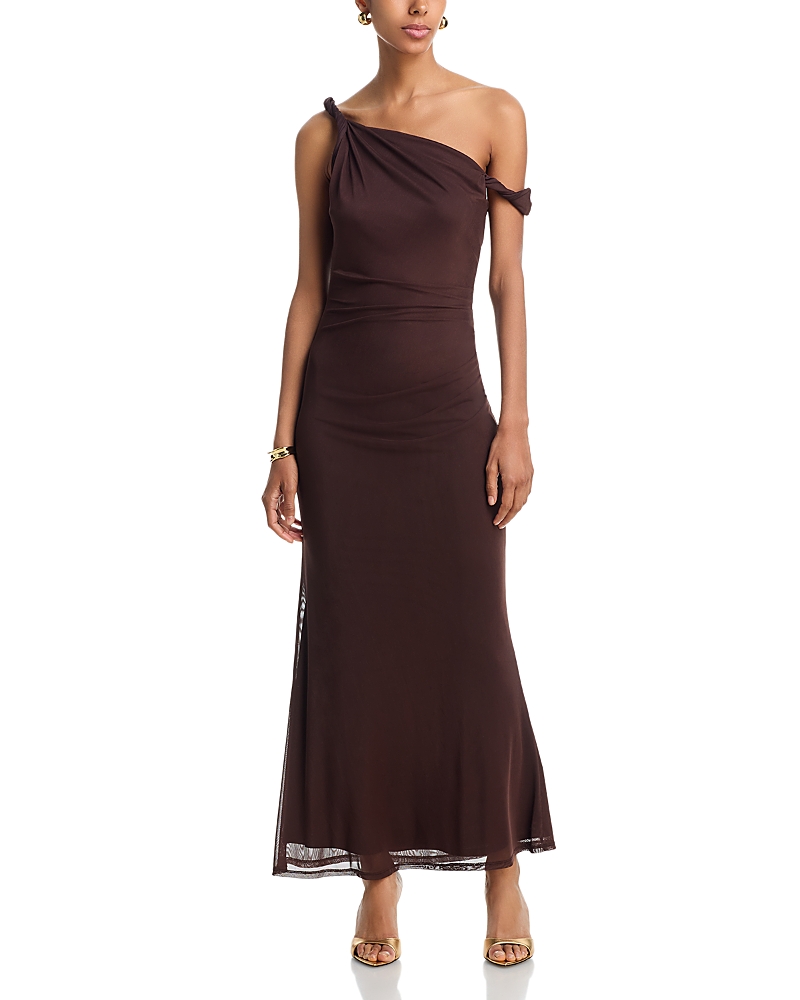 Aqua Mesh Twist Maxi Dress - Exclusive