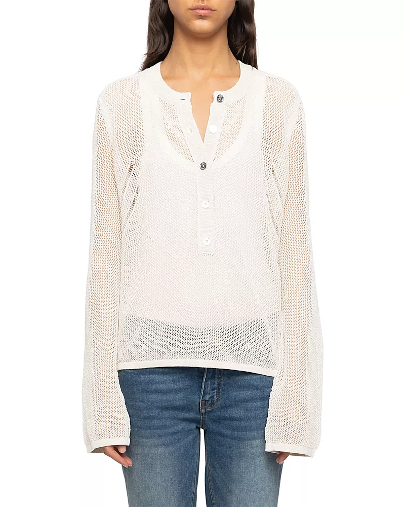 Zadig & Voltaire Mandala Henley Top