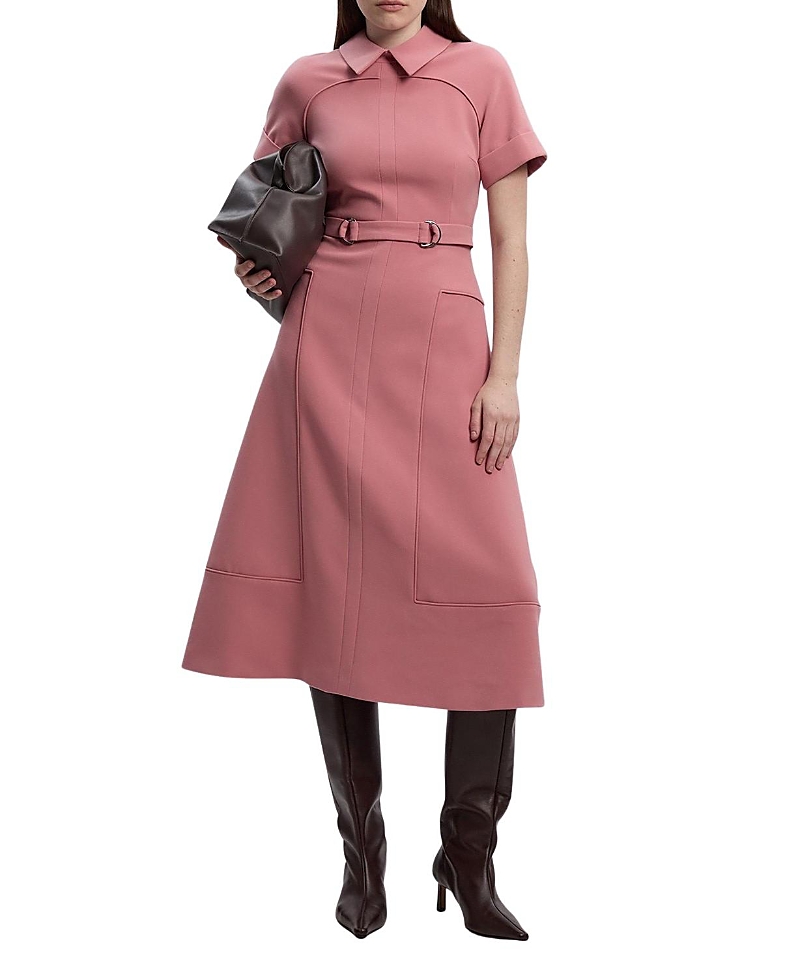 Karen Millen Stretch Tab Detail Full Midi Dress
