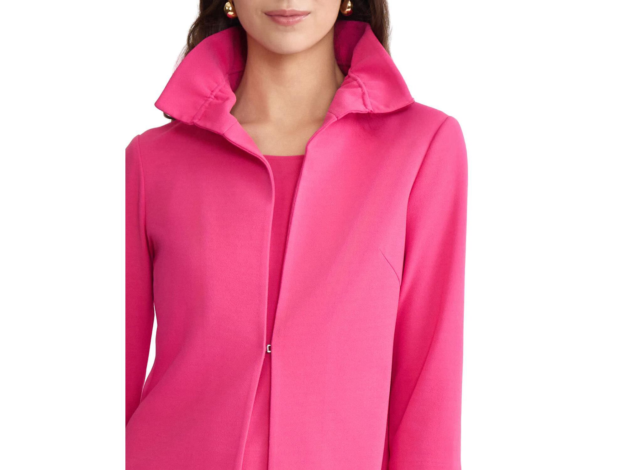 Ruffle Neck Deco Crepe Jacket — Image 5