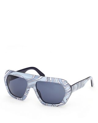 Pucci Geometric Sunglasses, 58mm