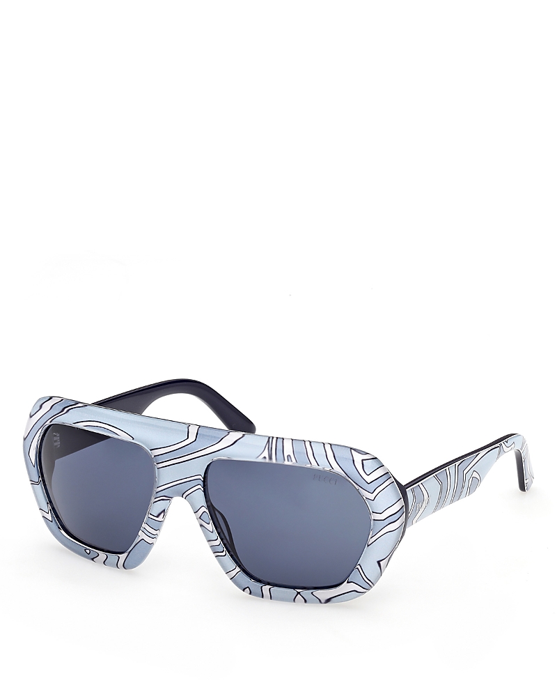 Pucci Geometric Sunglasses, 58mm