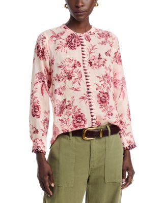Yves Ruffle Cuff Blouse