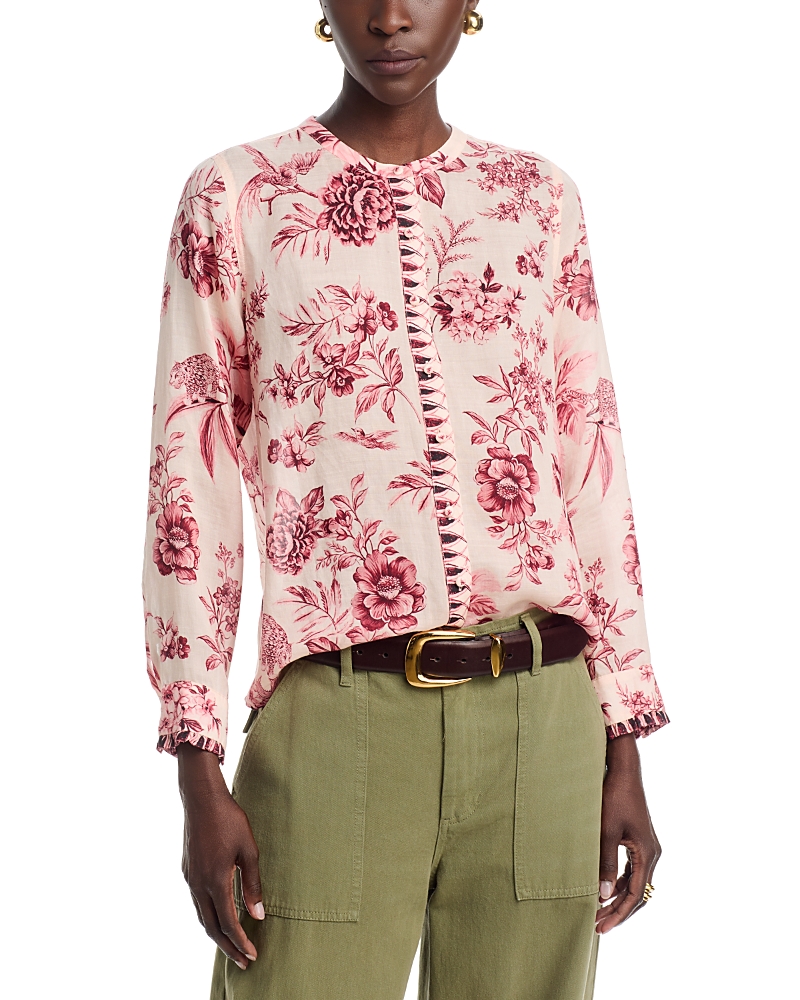 Johnny Was Yves Ruffle Cuff Blouse