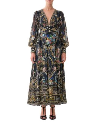 Silk Shaped Waistband Dress
