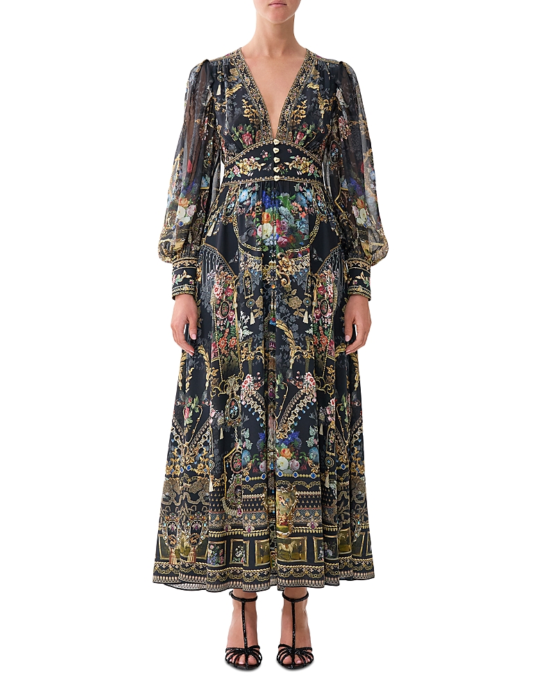 Camilla Silk Shaped Waistband Dress
