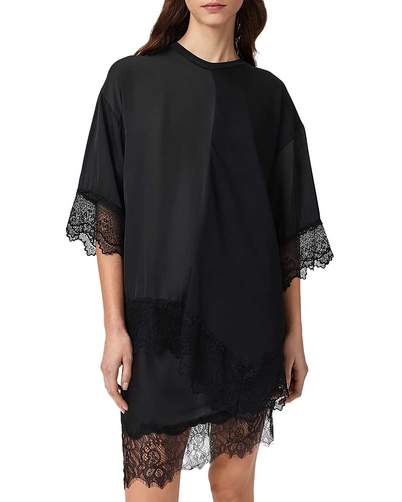 Allsaints Lenny Lace Trim Tee