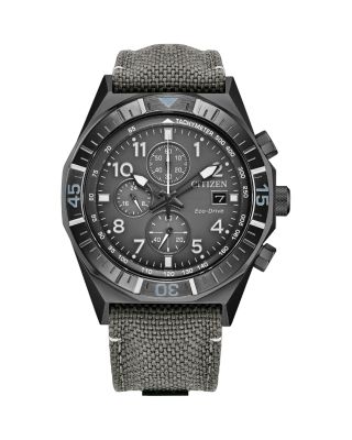 Nighthawk Chronograph Nylon Strap Watch, 42mm
