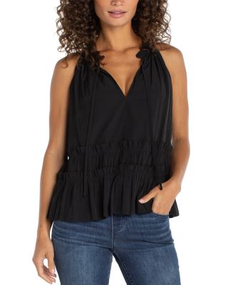 Sleeveless Ruffle Top