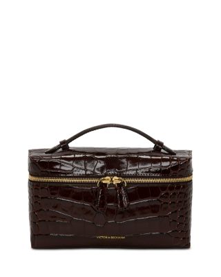 Dorian Vanity Small Embossed Leather Crossbody Bag