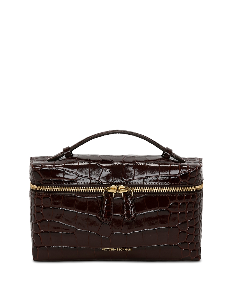 Victoria Beckham Dorian Vanity Small Embossed Leather Crossbody Bag